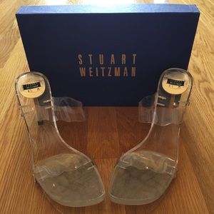 Stuart Weitzman Vintage Seemore Clear Vinyl 8.5M